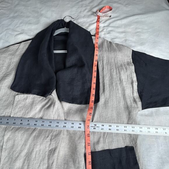 Artists & Revolutionaries Womens Trip to Paris Trench coat linen Lagenlook - Picture 8 of 8